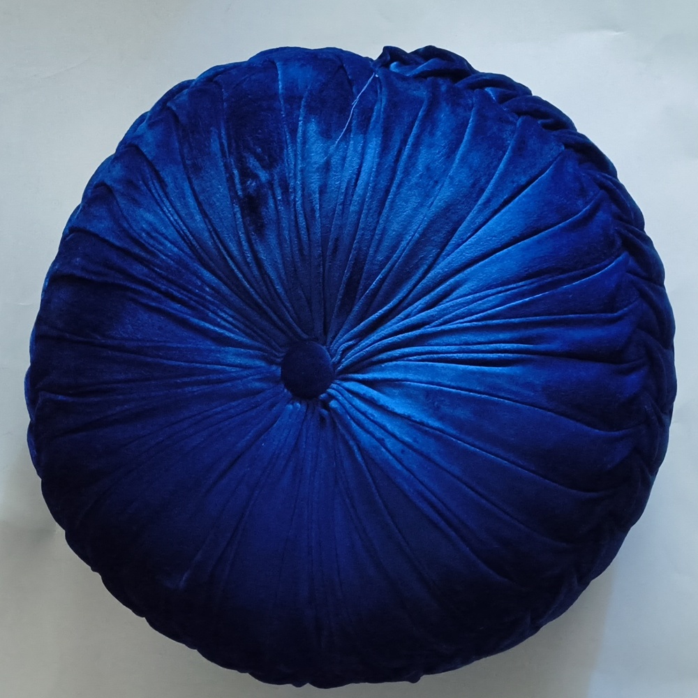 SALE: Luxurious Blue Velvet Accent Pillow